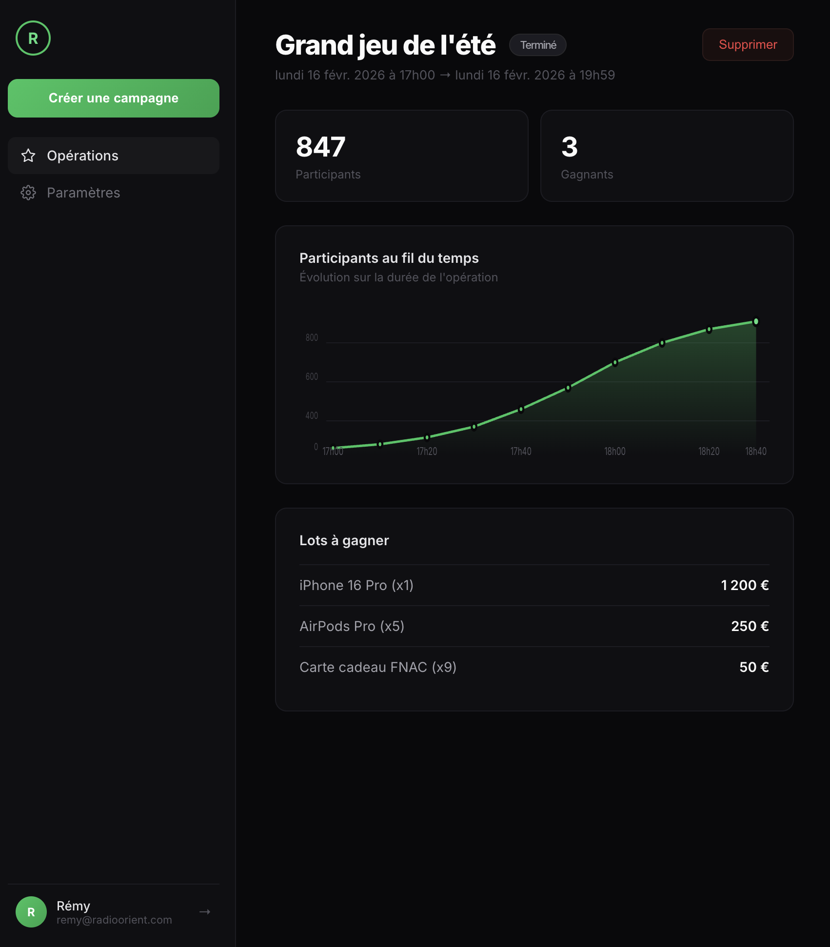 Radiowin app